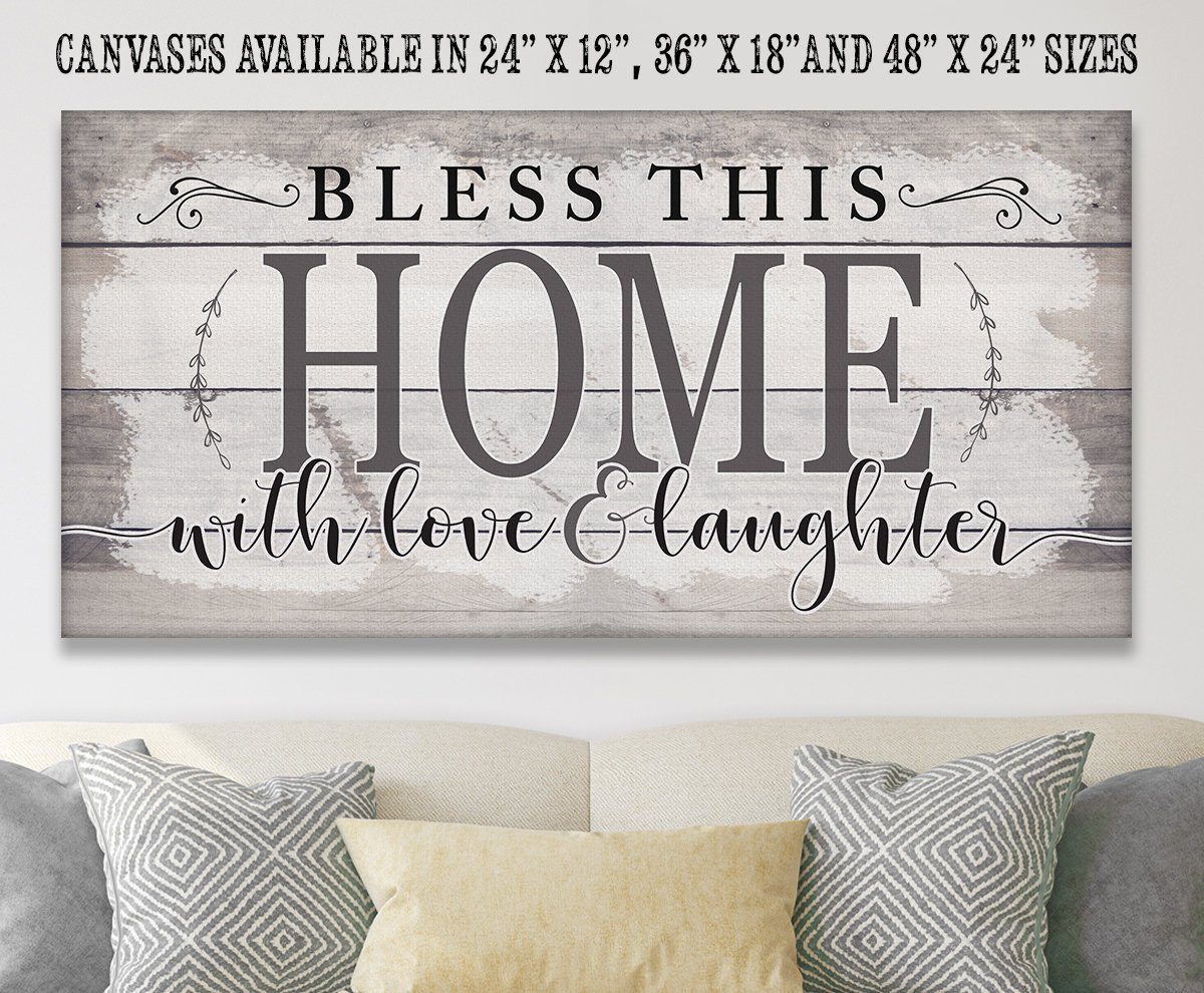 Bless This Home With Love - Canvas