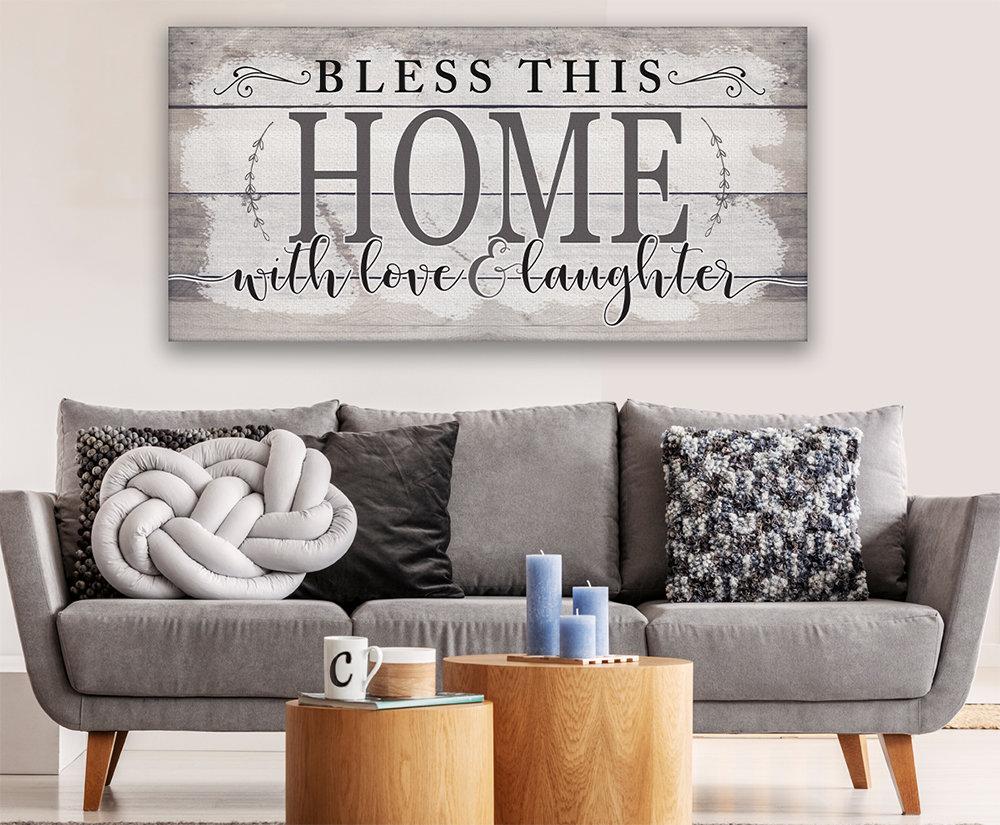 Bless This Home With Love - Canvas