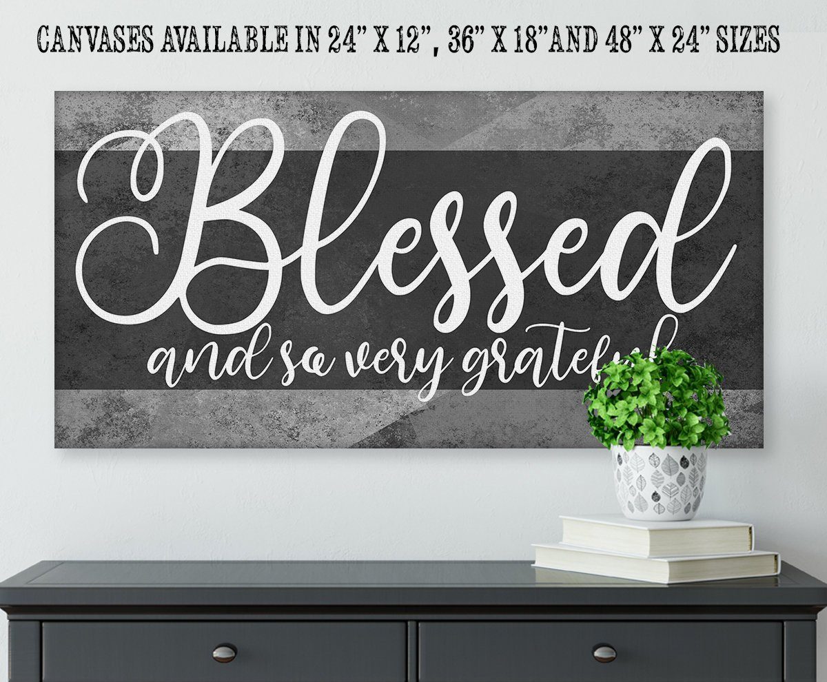 Blessed and Grateful - Canvas