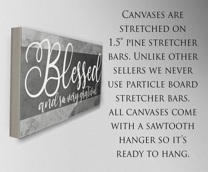 Blessed and Grateful - Canvas