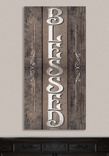 Blessed - Vertical - Canvas