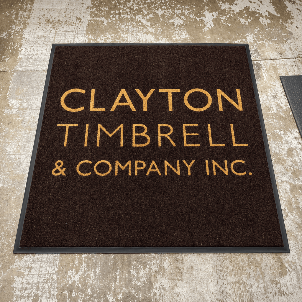 Custom Sized Vinyl Back Coco Coir Entrance Mats in Colors
