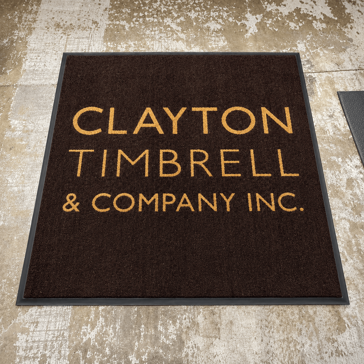 Custom Sized Vinyl Back Coco Coir Entrance Mats in Colors