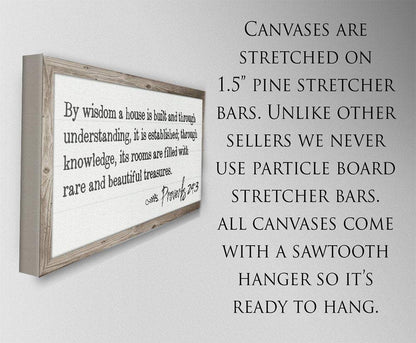 By Wisdom Proverbs 24 - Canvas