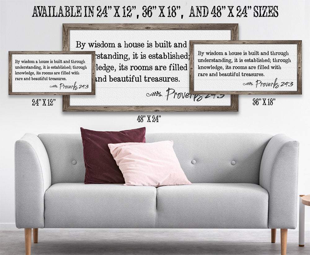 By Wisdom Proverbs 24 - Canvas