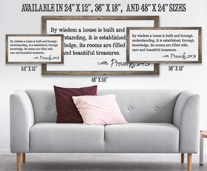 By Wisdom Proverbs 24 - Canvas