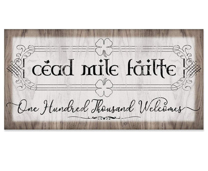 Cead Mile Failte - Canvas