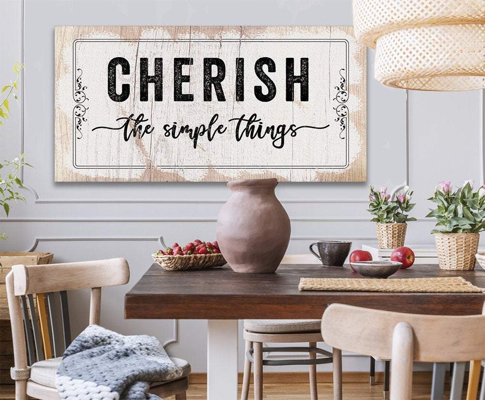 Cherish The Simple Things - Canvas