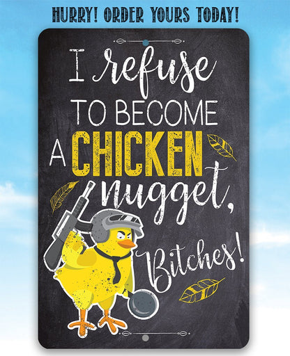 Chicken Nugget - Metal Sign