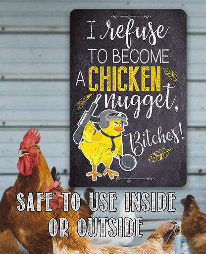 Chicken Nugget - Metal Sign