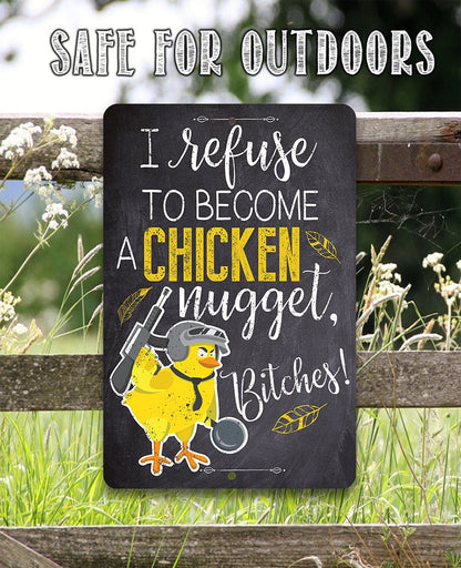 Chicken Nugget - Metal Sign
