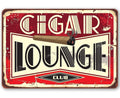 Cigar Lounge 2 - Metal Sign