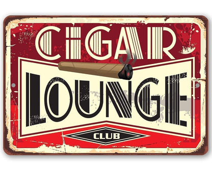 Cigar Lounge 2 - Metal Sign