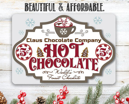 Claus Chocolate Company - Metal Sign