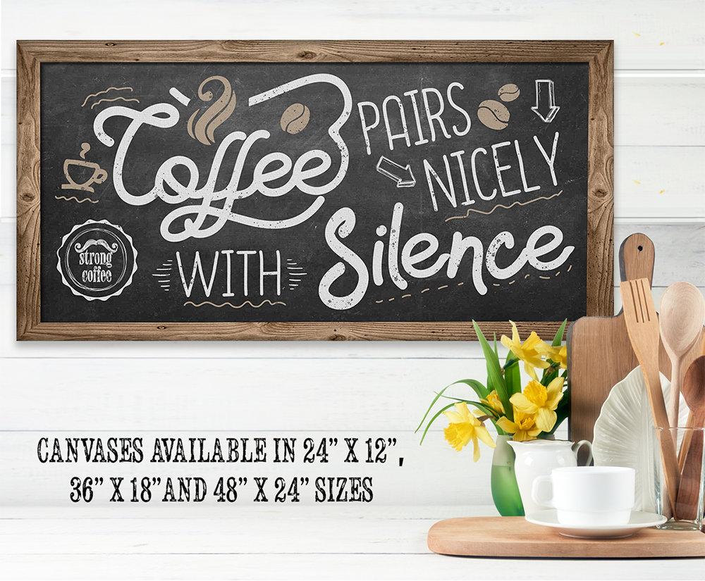 Coffee Pairs Nicely - Canvas