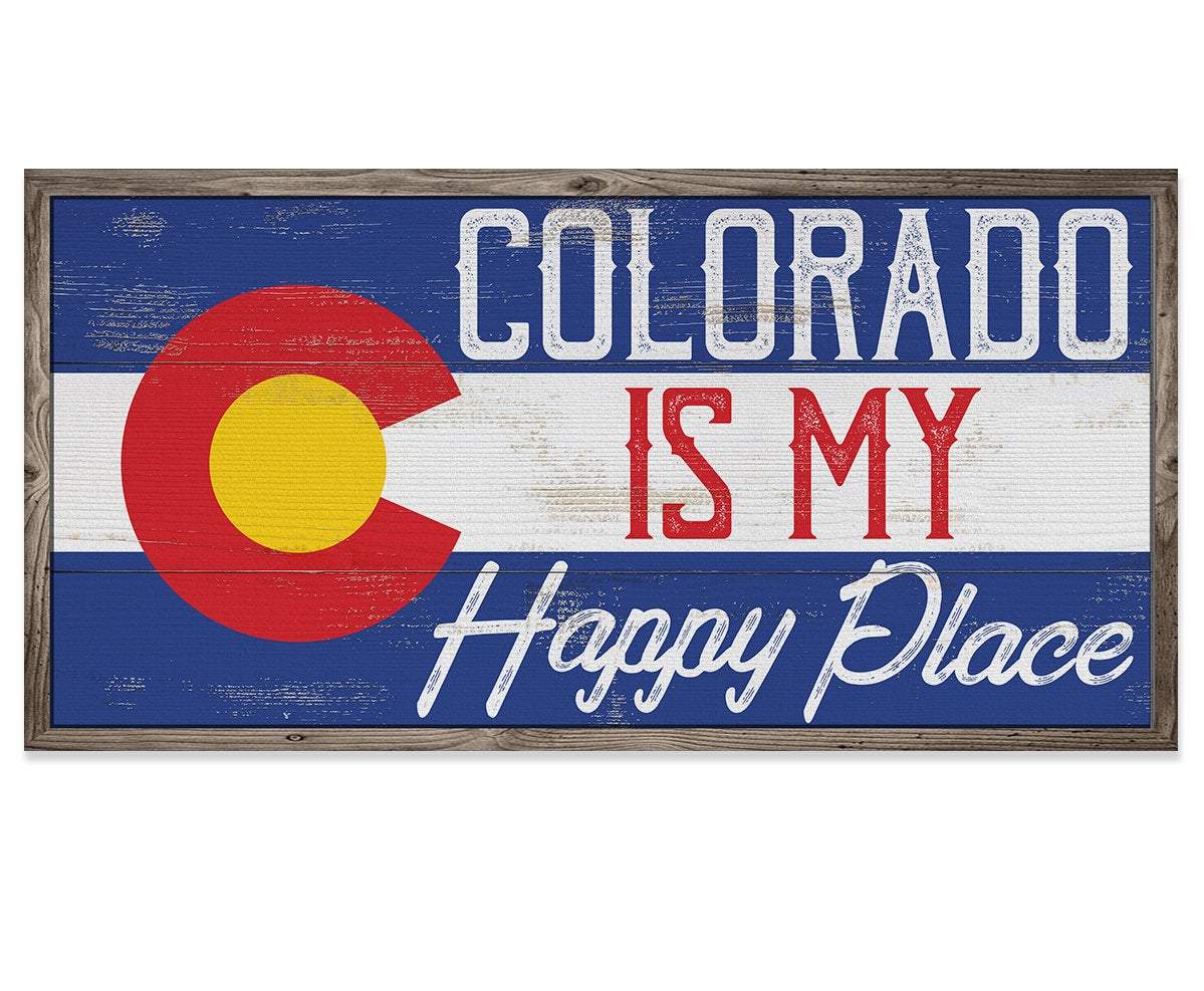 Colorado My Happy Place - Canvas