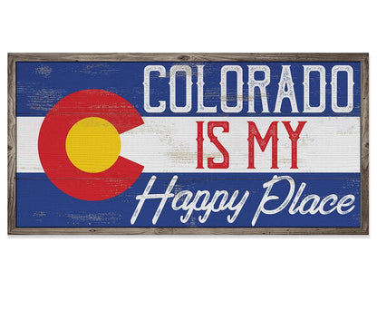 Colorado My Happy Place - Canvas