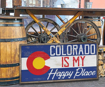 Colorado My Happy Place - Canvas