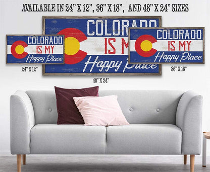 Colorado My Happy Place - Canvas