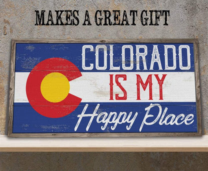 Colorado My Happy Place - Canvas