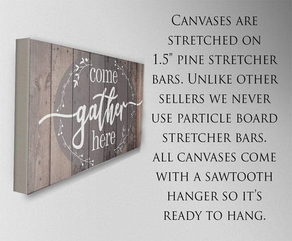 Come Gather Here - Canvas