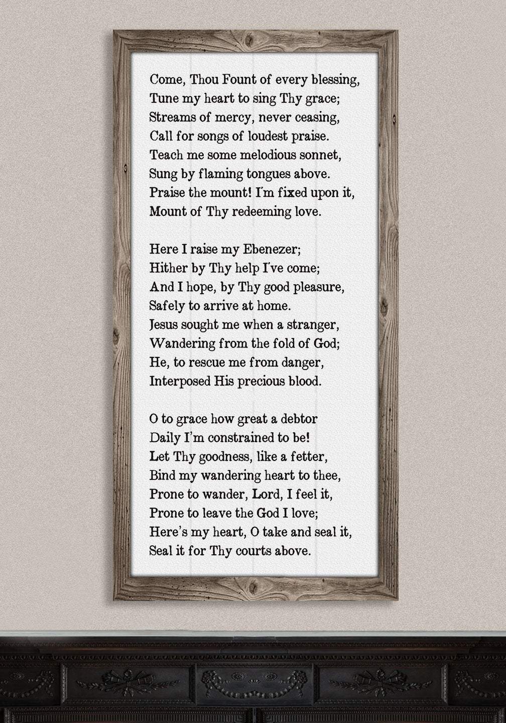 Come Thou Fount - Canvas
