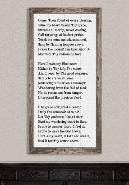 Come Thou Fount - Canvas