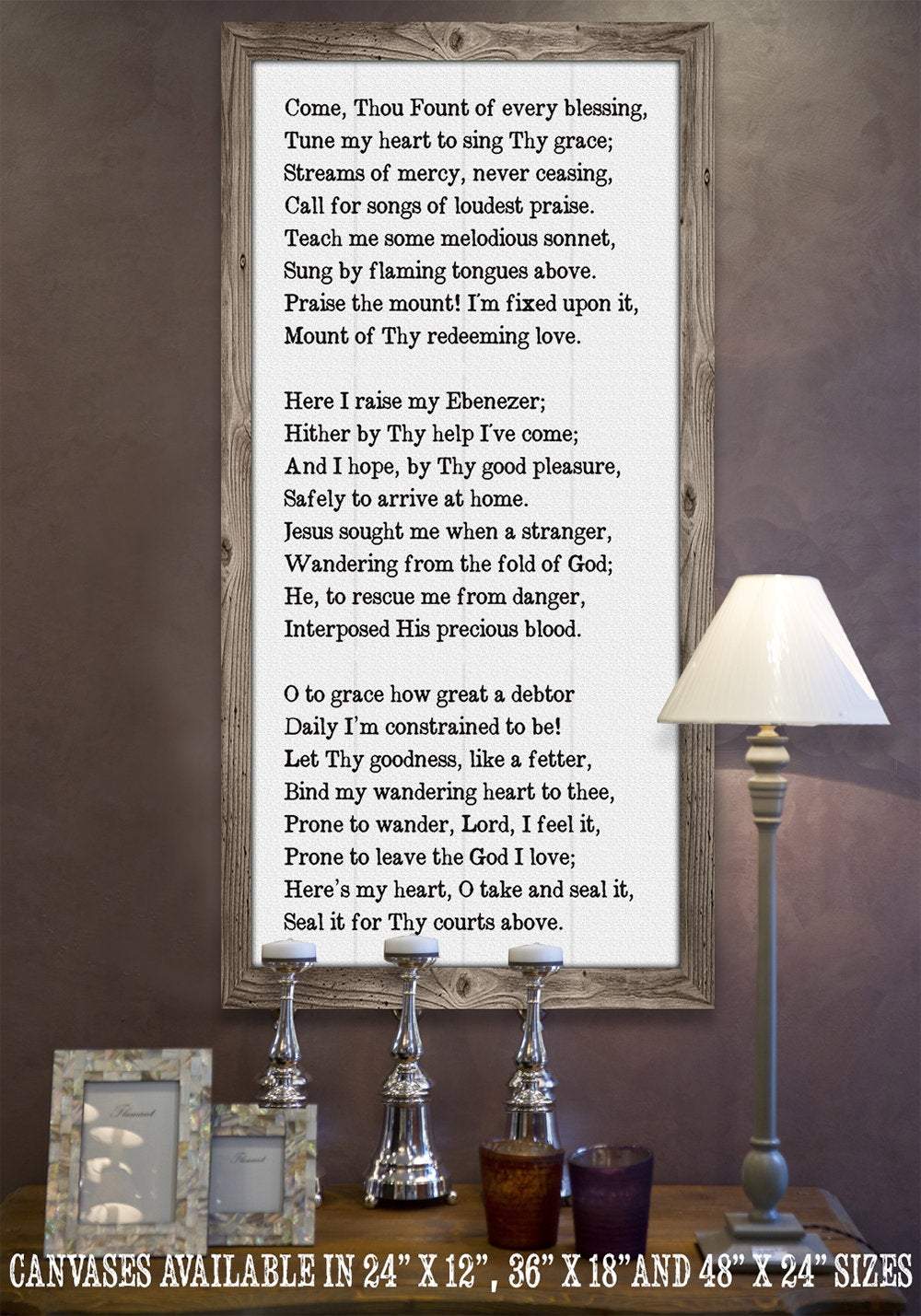 Come Thou Fount - Canvas