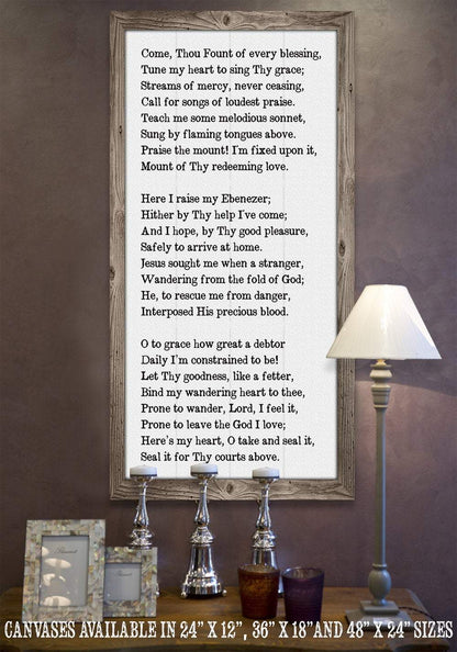 Come Thou Fount - Canvas