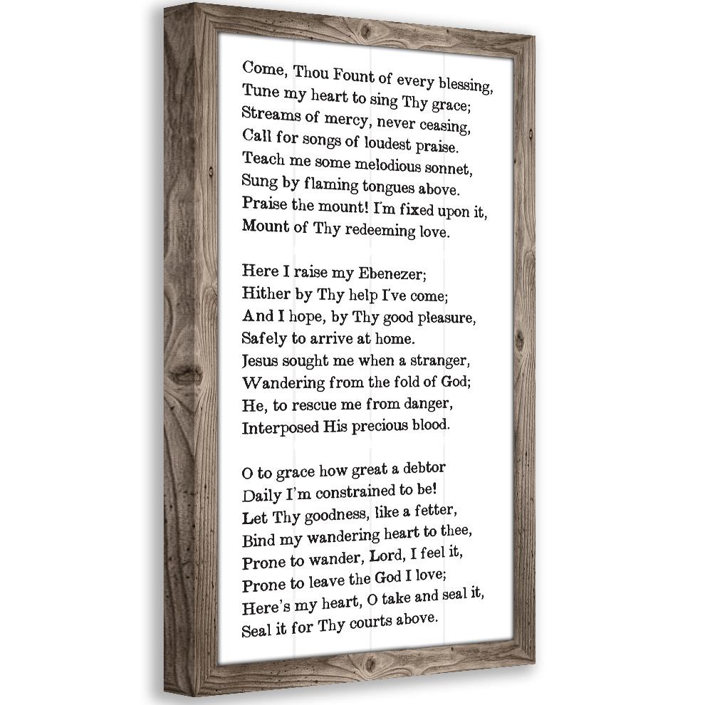 Come Thou Fount - Canvas