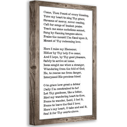 Come Thou Fount - Canvas