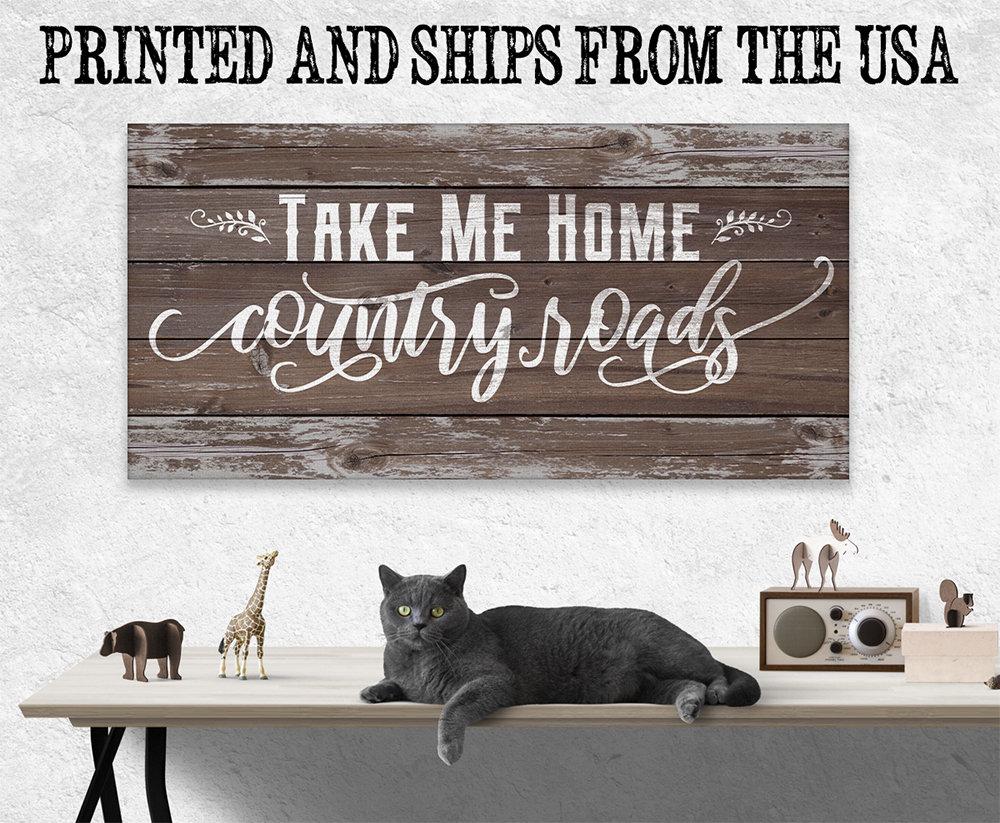 Country Roads - Canvas