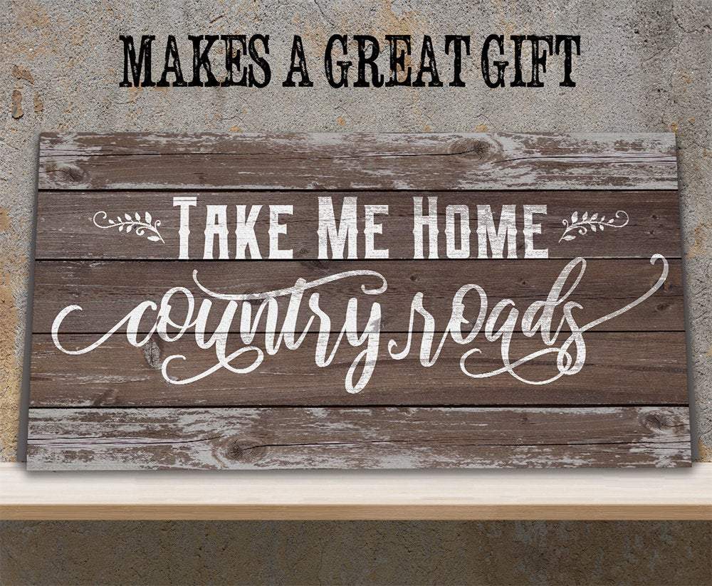 Country Roads - Canvas