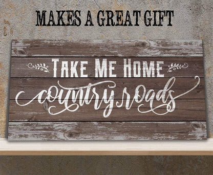 Country Roads - Canvas
