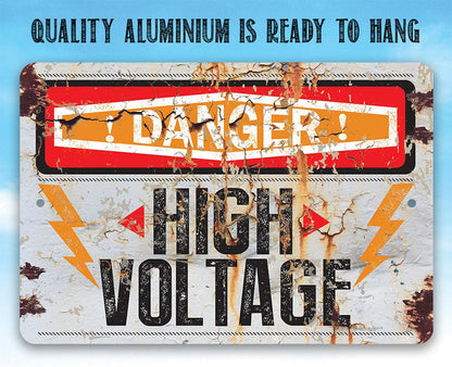 Danger High Voltage - Metal Sign