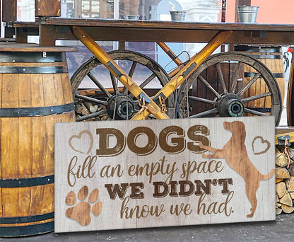 Dogs Fill An Empty Space - Canvas