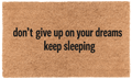 Don't Give Up On Your Dreams Keep Sleeping