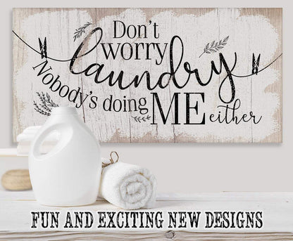 Don't Worry Laundry - Canvas