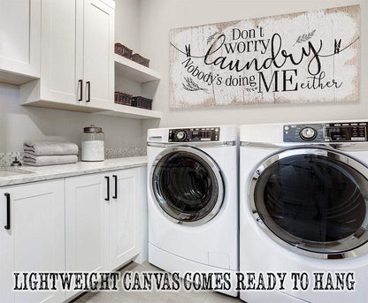 Don't Worry Laundry - Canvas