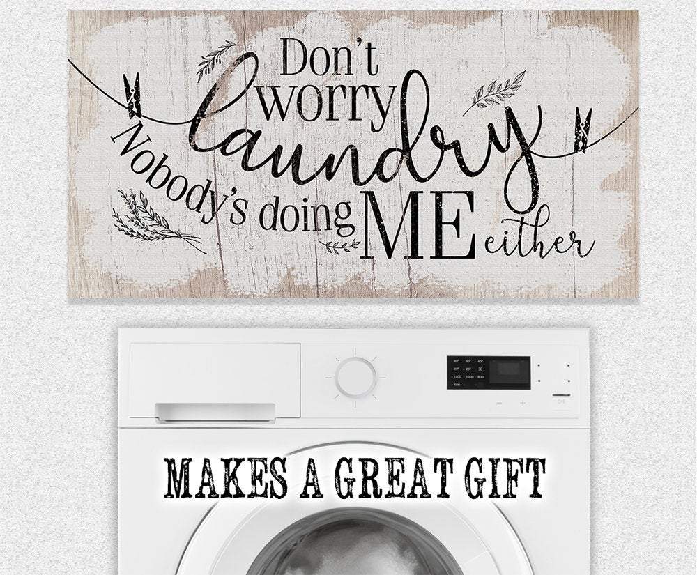 Don't Worry Laundry - Canvas