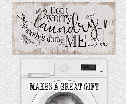 Don't Worry Laundry - Canvas