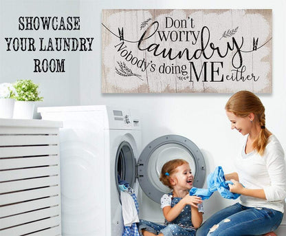 Don't Worry Laundry - Canvas