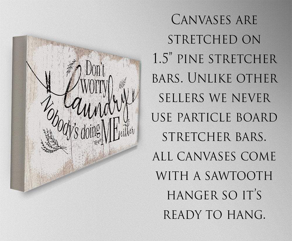 Don't Worry Laundry - Canvas