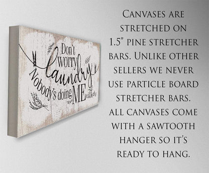 Don't Worry Laundry - Canvas