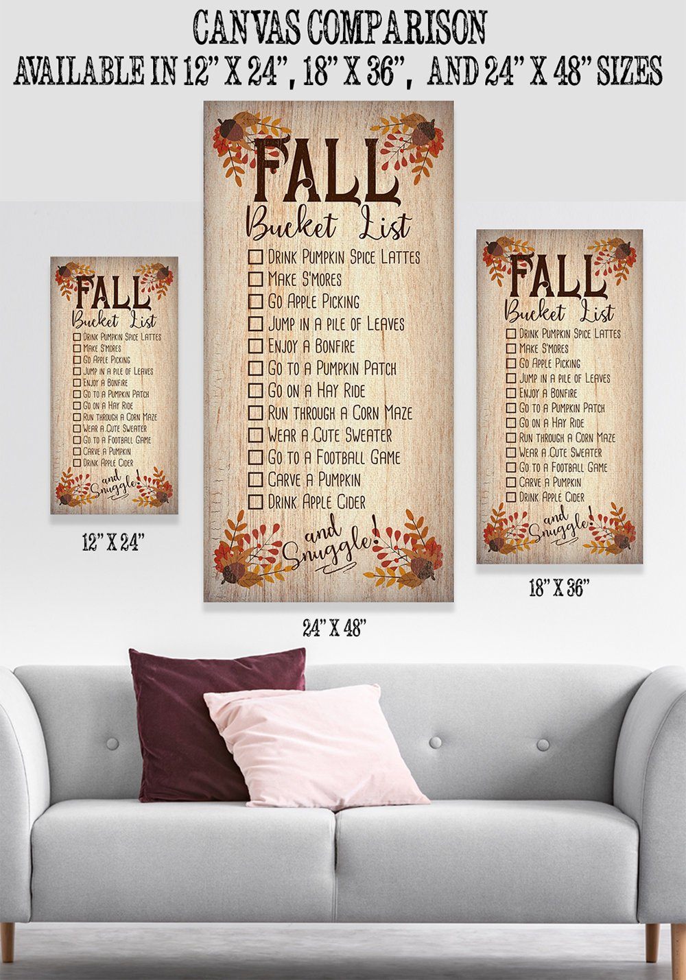 Fall Bucket List - Canvas