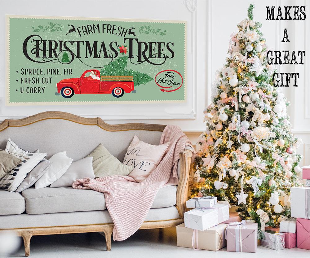 Farm Fresh Christmas Trees - Canvas