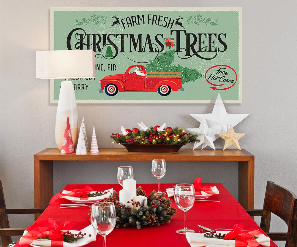 Farm Fresh Christmas Trees - Canvas