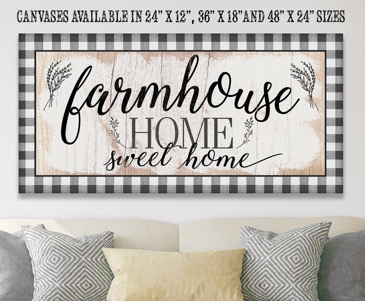Farmhouse Home Sweet Home - Canvas