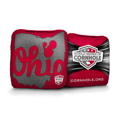 Ohio State Buckeyes Script Ohio - 6 Inch WSOC Official Pro Cornhole Bags