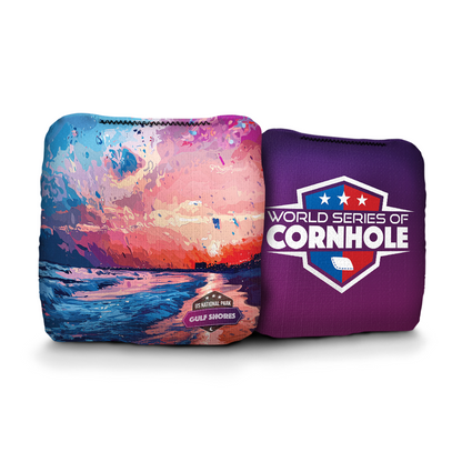 World Series of Cornhole 6 Inch Professional Cornhole Bag - WSOC Gulf Shores National Park